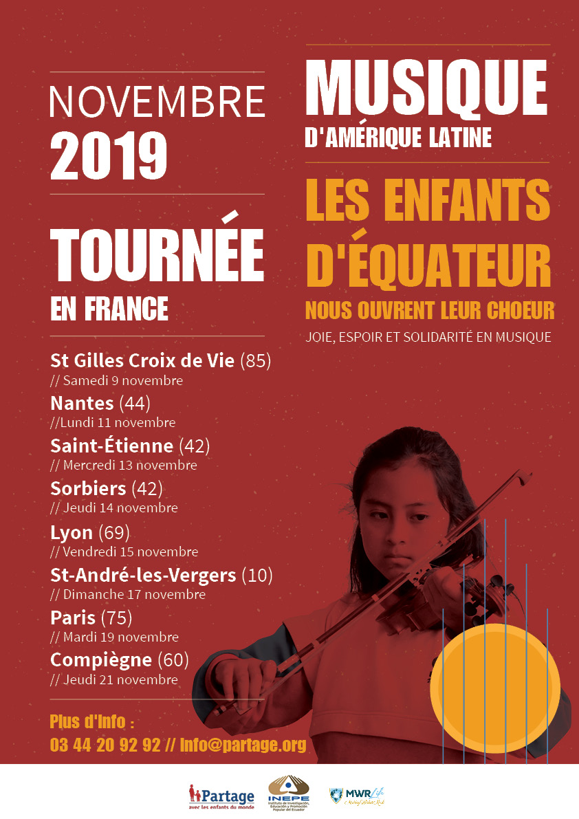 Partage - Tournée nationale INEPE Les enfants d'Equateur nous ouvrent leur choeur