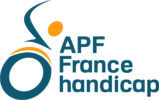 Logo bloc APF France handicap bichromie Logo bloc APF France handicap bichromie