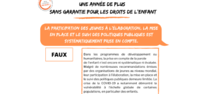 Monde : la participation et la prise en compte de la parole des jeunes dans l’élaboration des politiques publiques ne sont pas systématiques