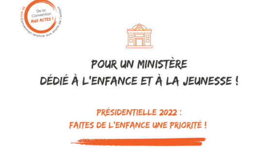 Candidat.e.s à la présidentielle, faites de l’enfance une priorité !