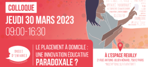 [COLLOQUE] Le placement à domicile : une innovation éducative paradoxale ?