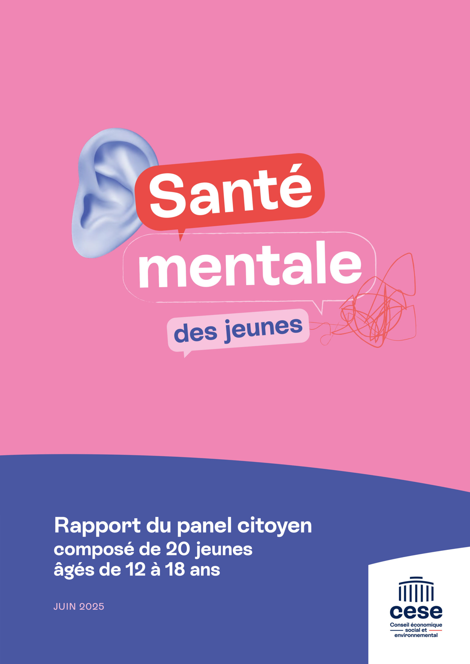 couv. du rapport sur la santé mentale des jeunes