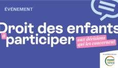 Événement au CESE le 26 novembre : comment renforcer la participation des enfants ?