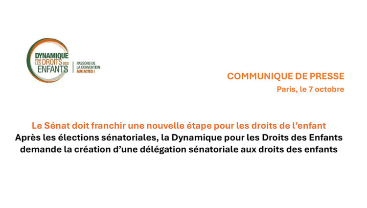 Le Sénat doit franchir une nouvelle étape pour les droits de l’enfant